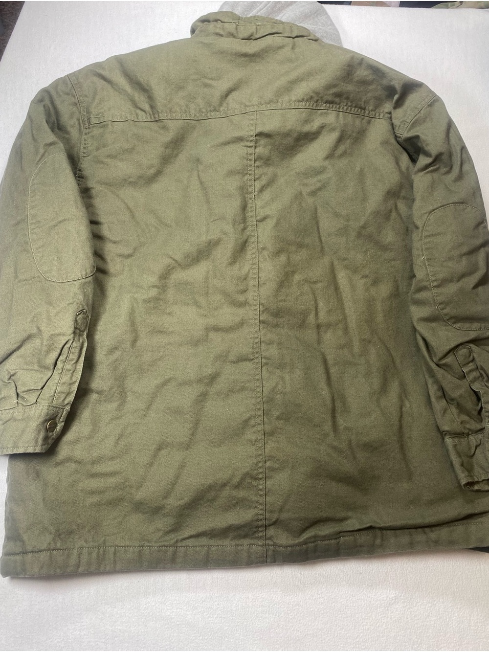 Dickies Olive Green Field Jacket with Gray Hood. See description. - Picture 9 of 11